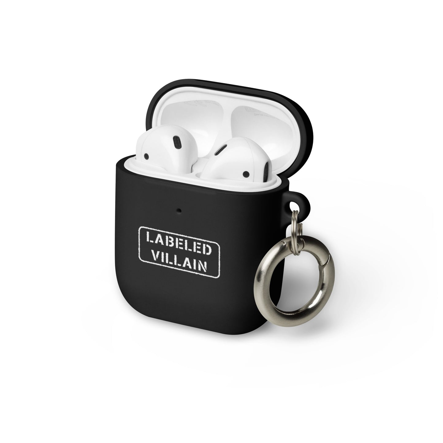 Labeled Villain (White) AirPods case