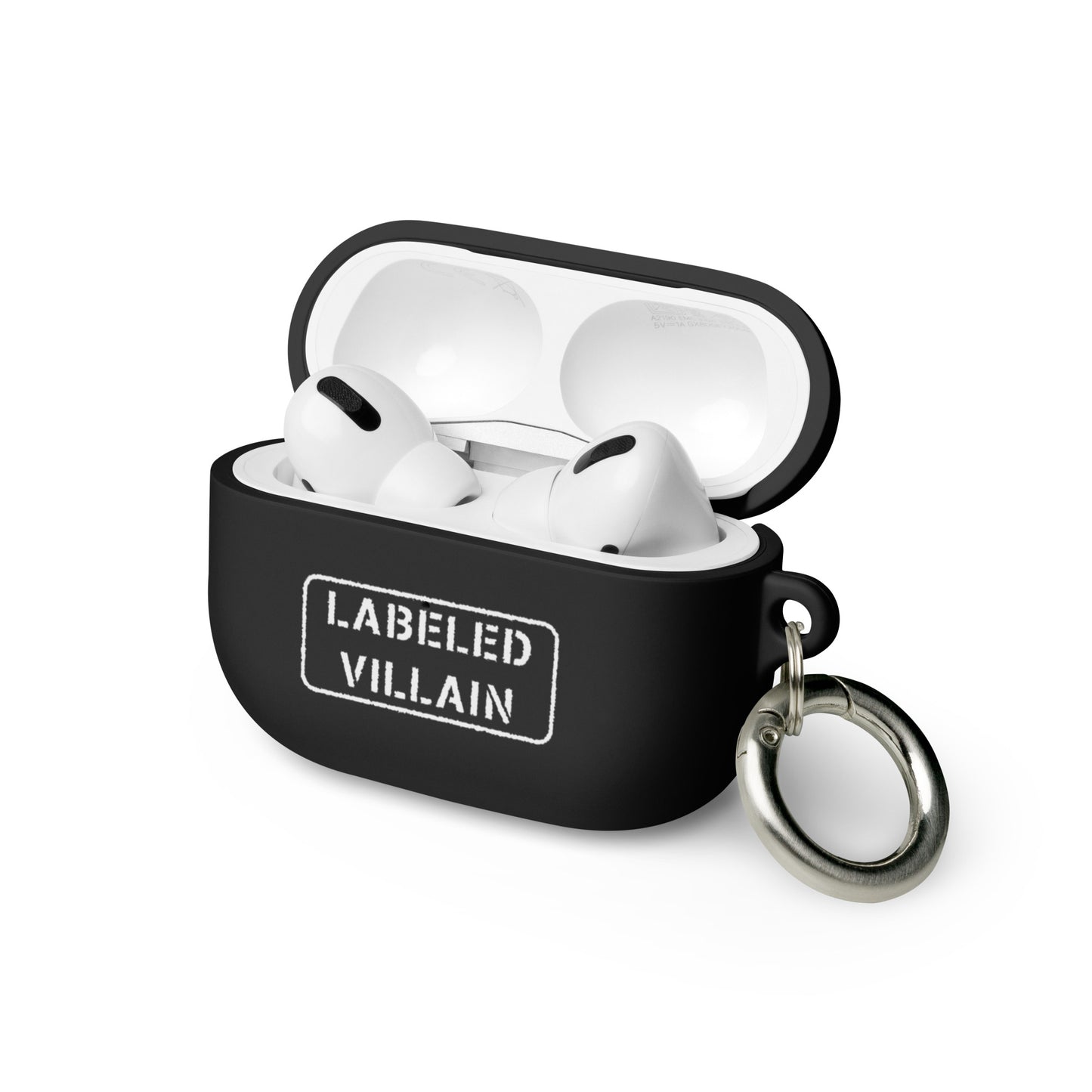 Labeled Villain (White) AirPods case