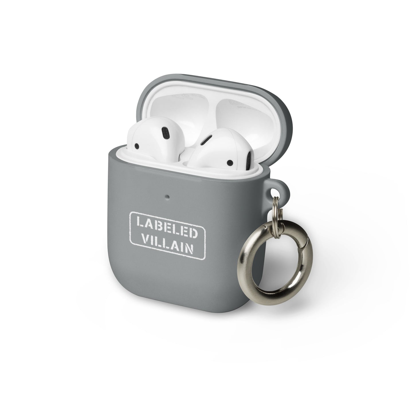 Labeled Villain (White) AirPods case