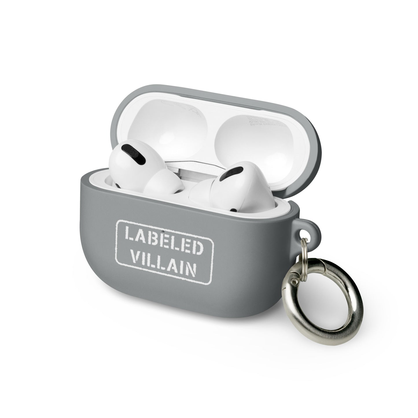 Labeled Villain (White) AirPods case