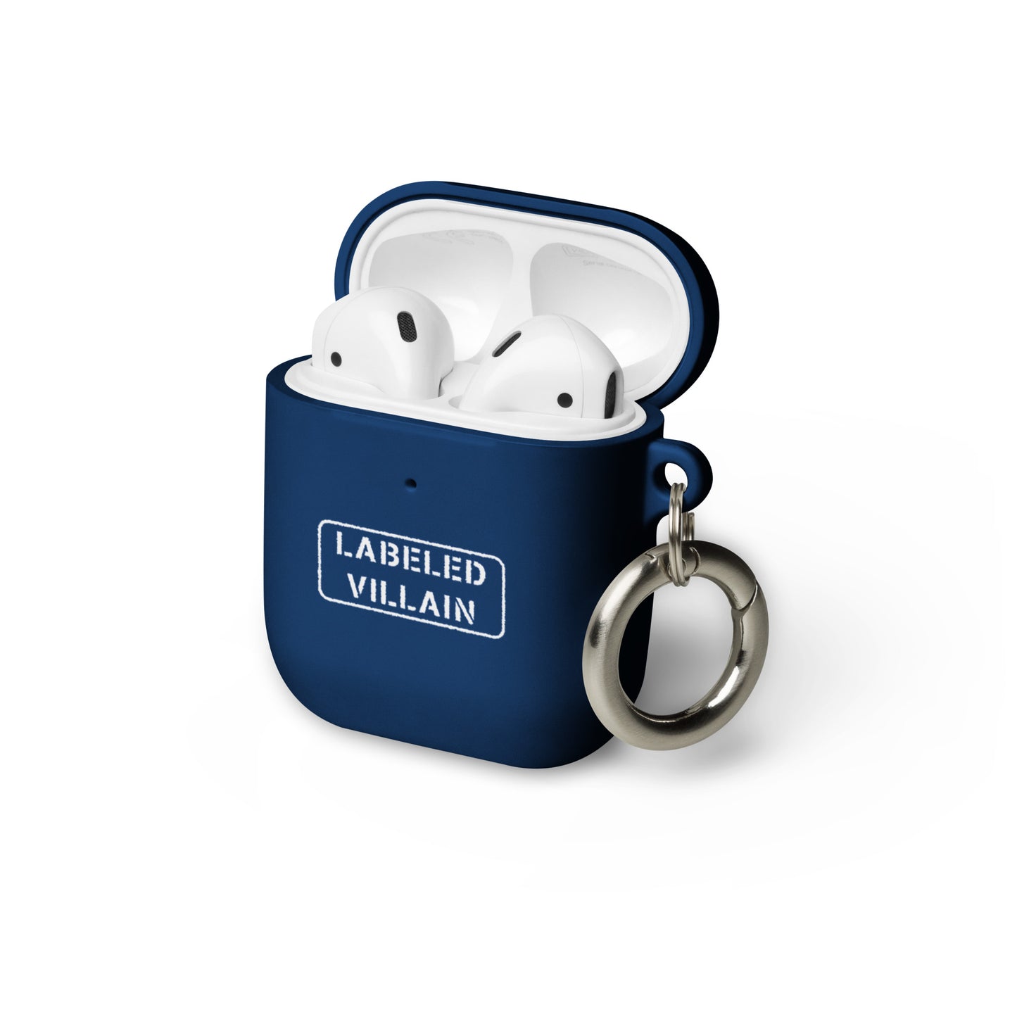 Labeled Villain (White) AirPods case