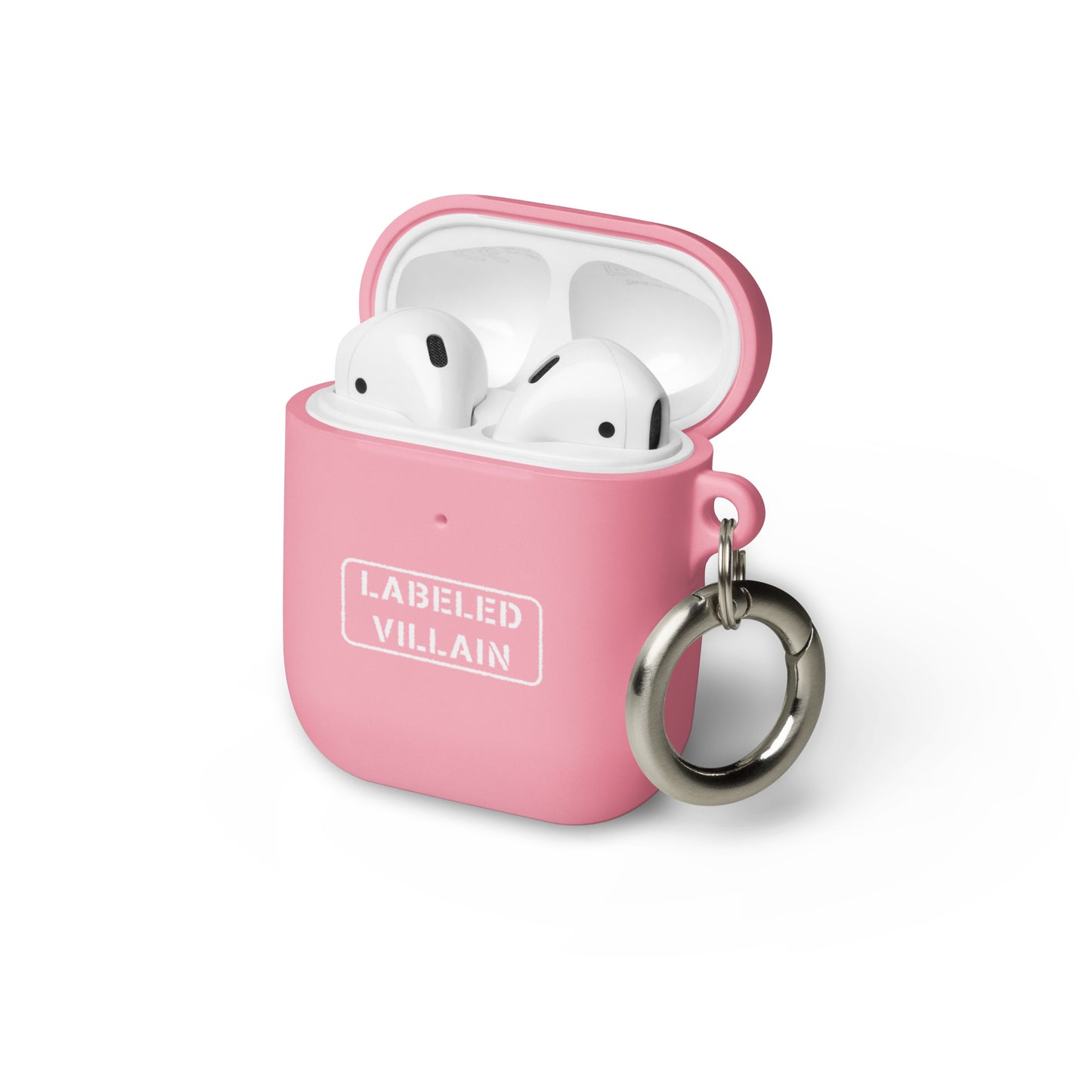 Labeled Villain (White) AirPods case