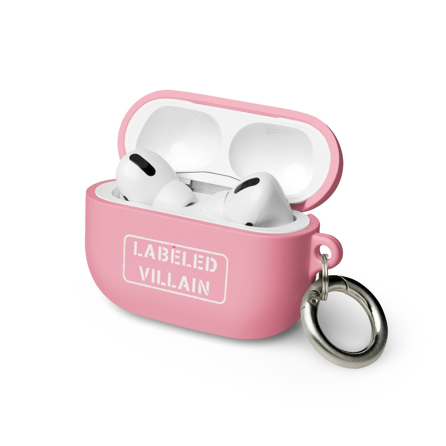 Labeled Villain (White) AirPods case