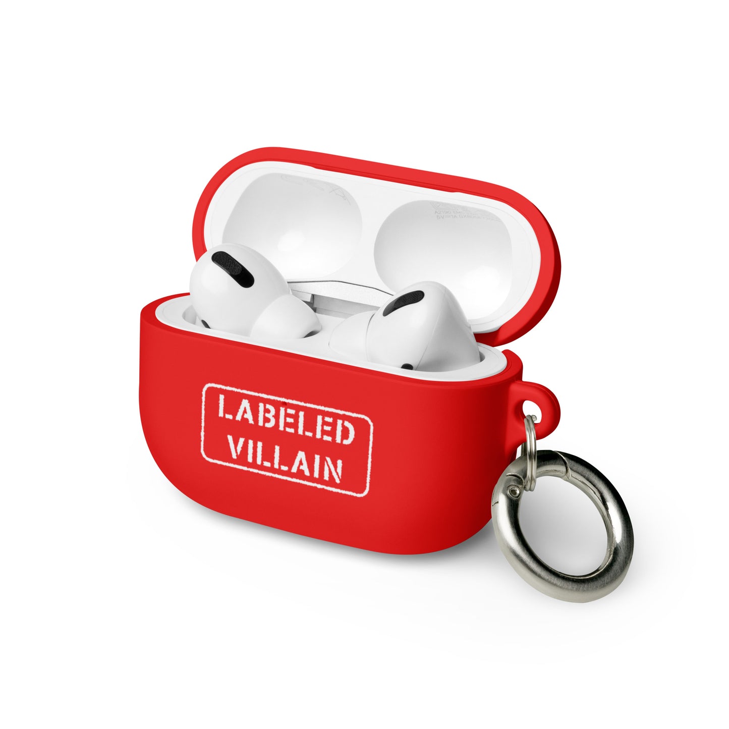 Labeled Villain (White) AirPods case