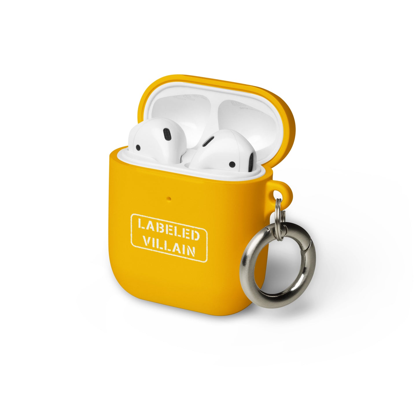 Labeled Villain (White) AirPods case