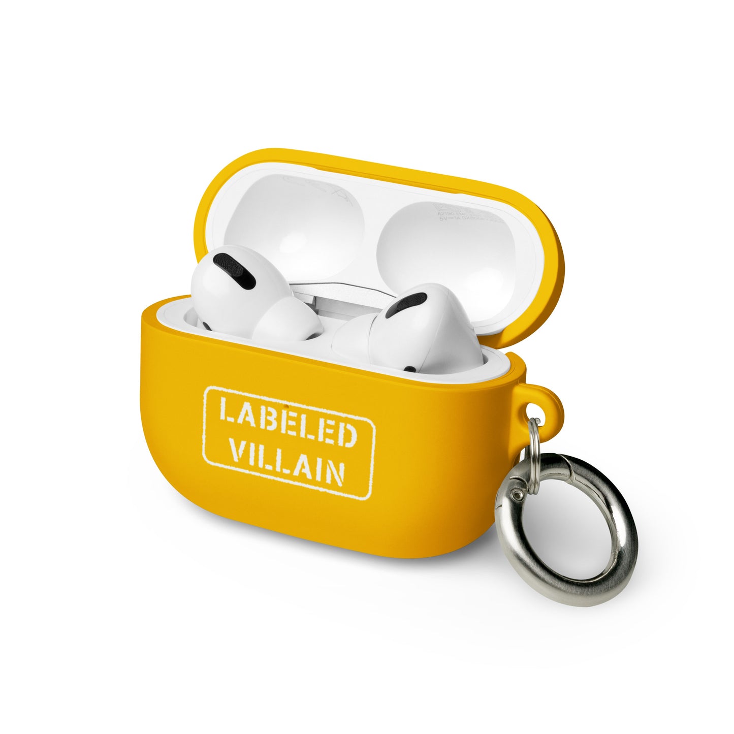 Labeled Villain (White) AirPods case