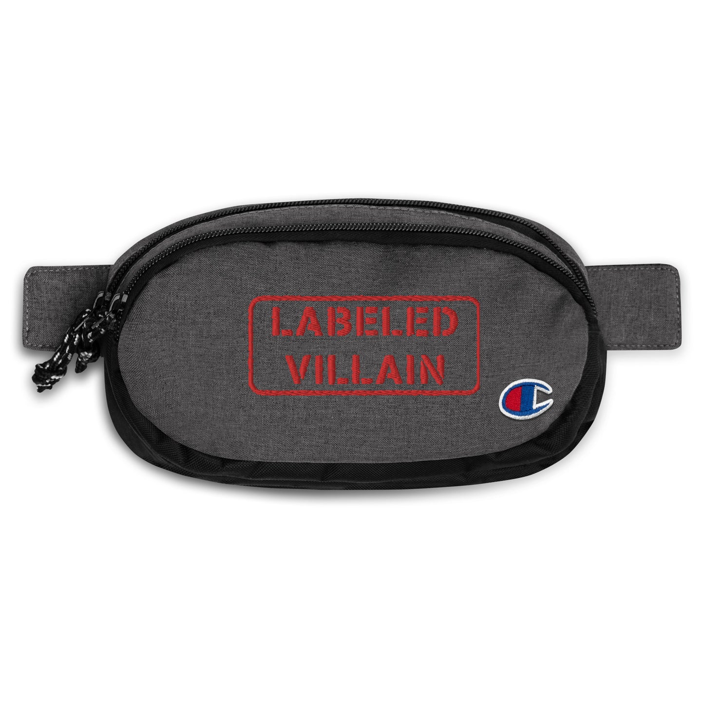 Labeled Villain Champion fanny pack