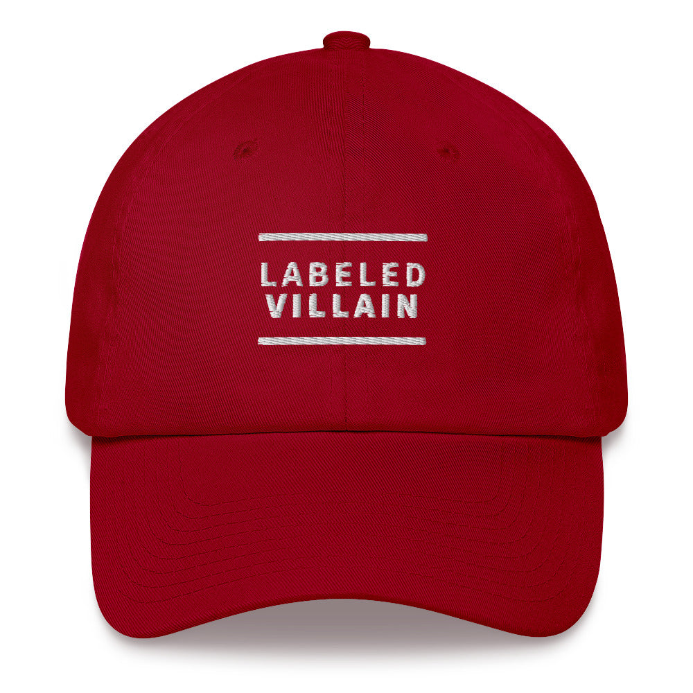 Labeled Villain Dad hat (2 lines)