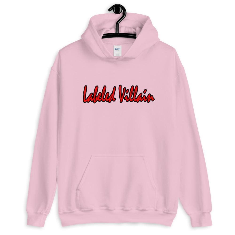 Fancy Labeled Villain Hoodie - Light Pink / S - Hoodies