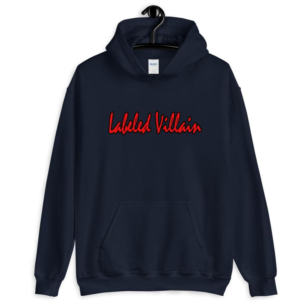 Fancy Labeled Villain Hoodie - Navy / S - Hoodies