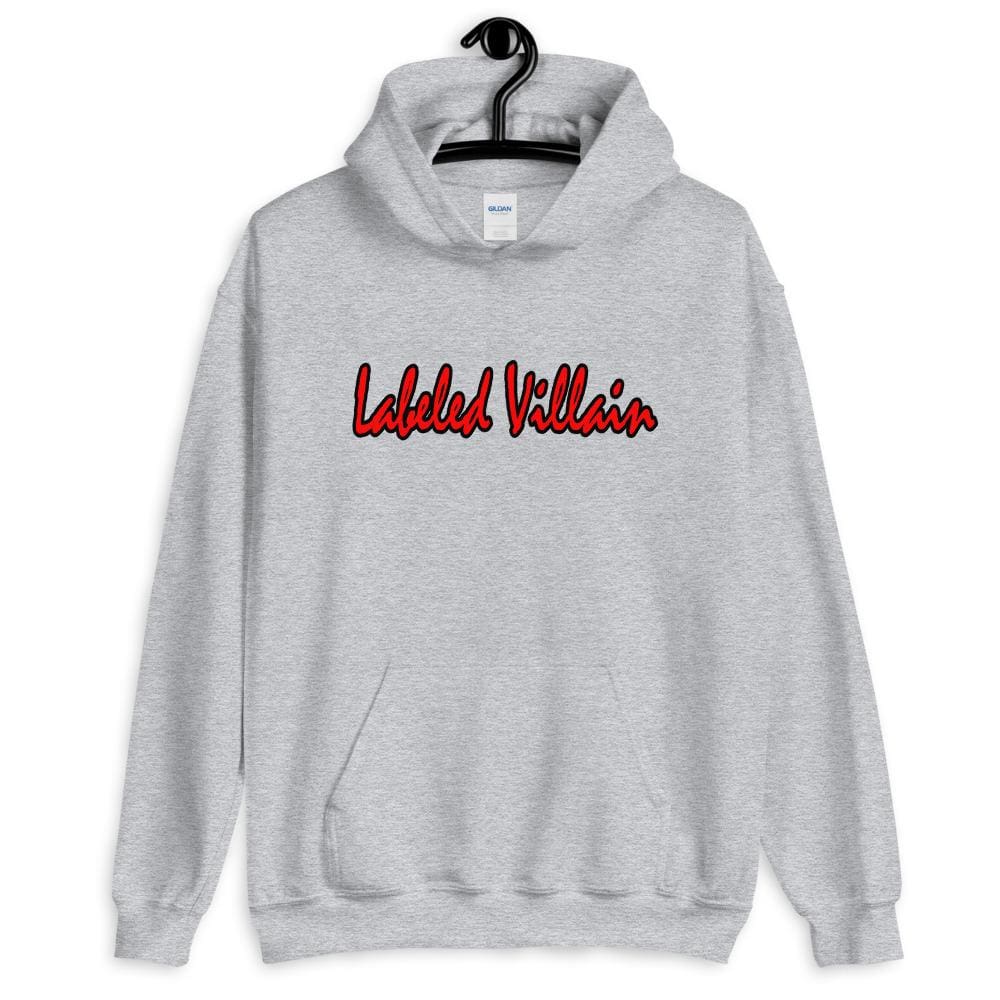Fancy Labeled Villain Hoodie - Sport Grey / S - Hoodies