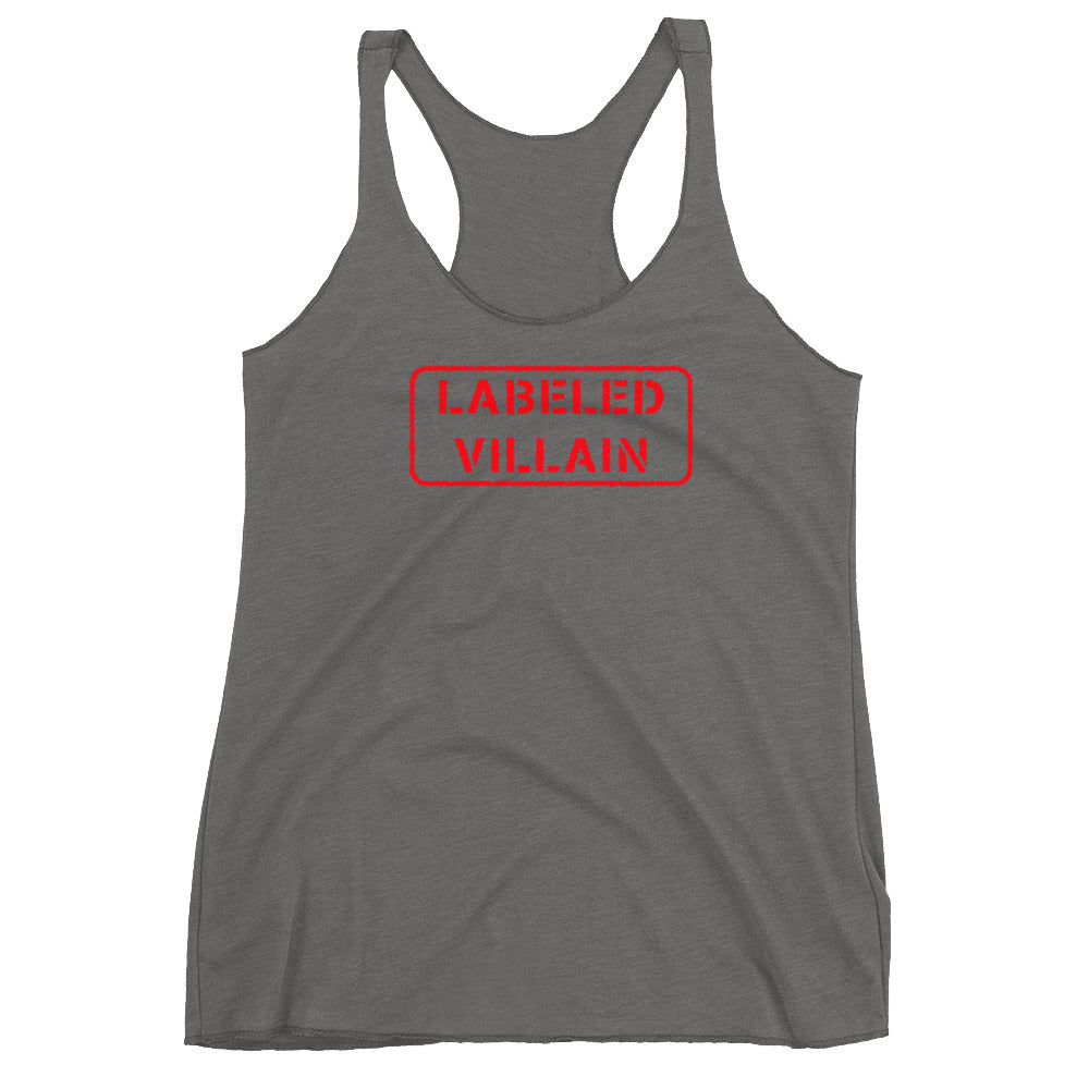 Labeled Villain Racerback Tank (Red Stamp)