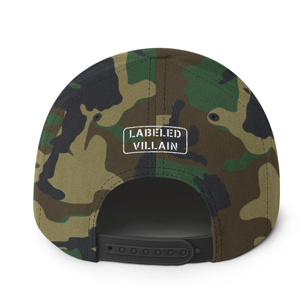 Labeled Villain Snapback (White Stamp)