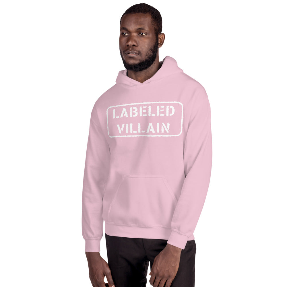 Labeled Villain Hoodie (White Stamp)