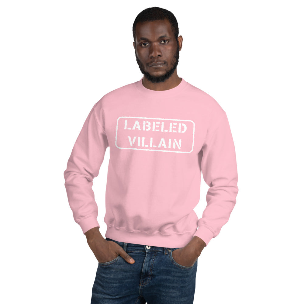 Labeled Villain Sweatshirt (White Stamp)