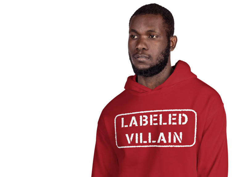 Labeled Villain Hoodie (White Stamp)