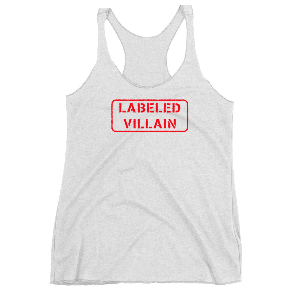 Labeled Villain Racerback Tank (Red Stamp)