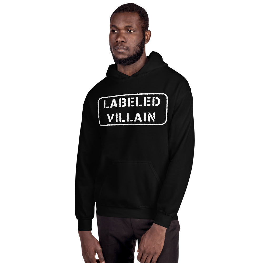 Labeled Villain Hoodie (White Stamp)
