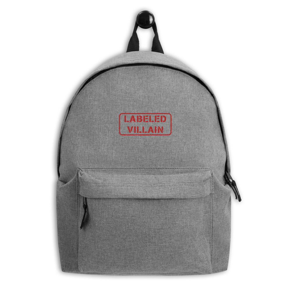 Labeled Villain Bookbag