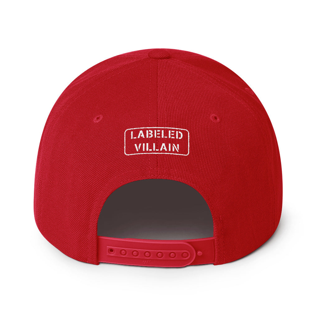 Labeled Villain Snapback (White Stamp)