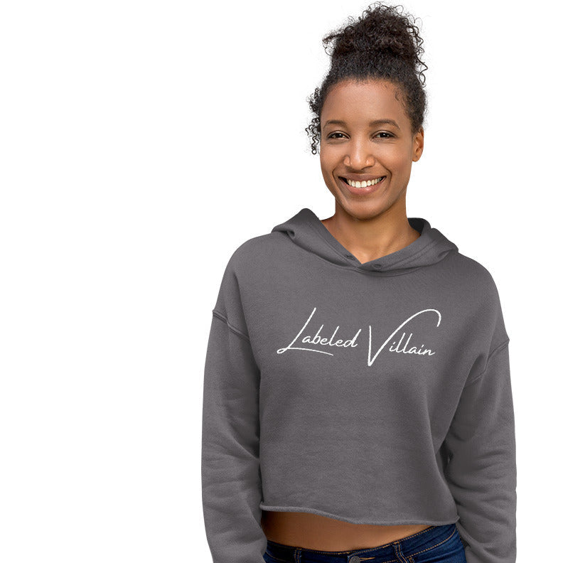 Labeled Villain (Signature) Crop Hoodie