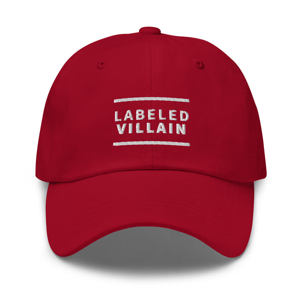Labeled Villain Dad hat (2 lines)