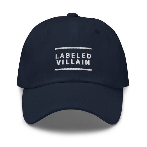 Labeled Villain Dad hat (2 lines)