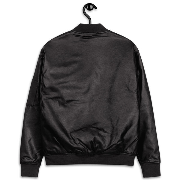 Labeled Villain Leather Bomber Jacket (LV)