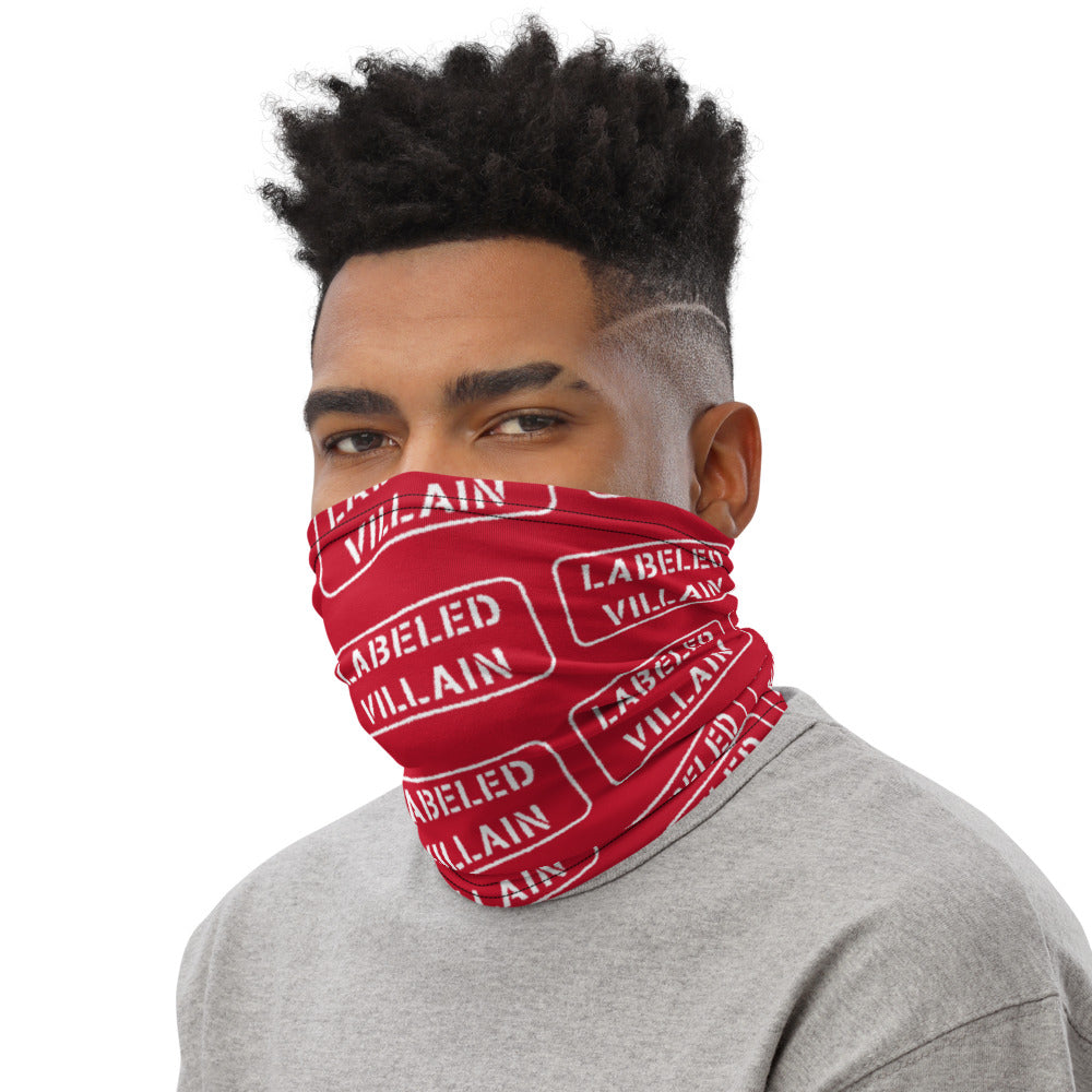 Labeled Villain (Red) Neck Gaiter