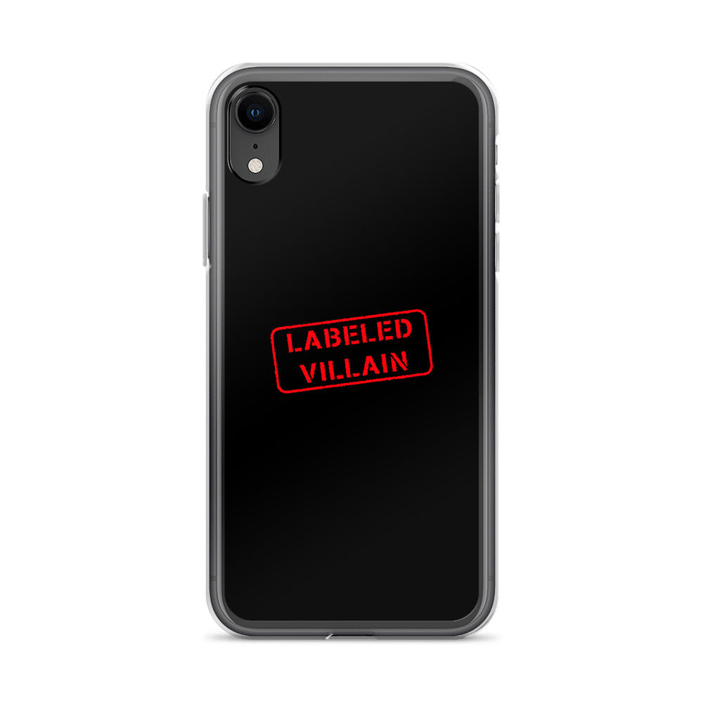 Labeled Villain iPhone Case