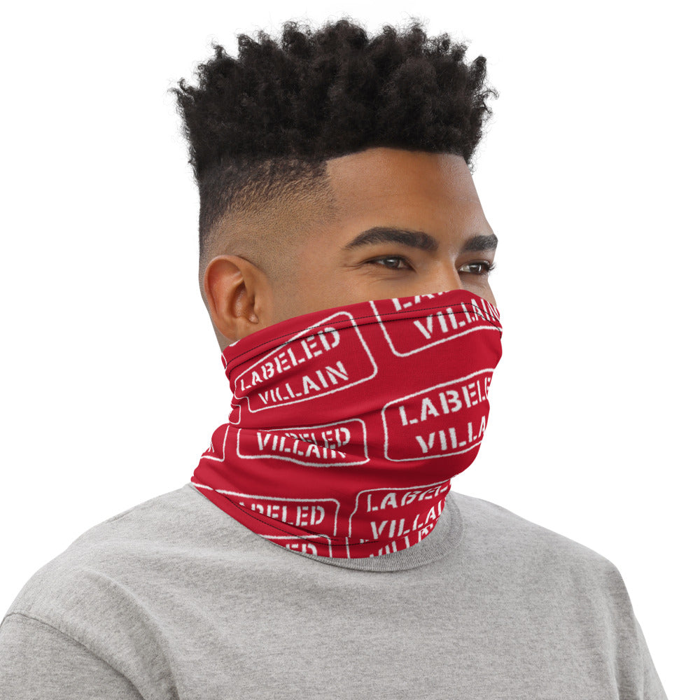 Labeled Villain (Red) Neck Gaiter