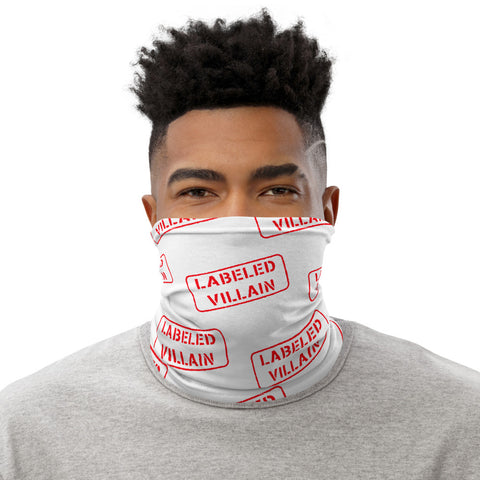 Mask up. This Labeled Villain neck gaiter is a versatile accessory that can be used as a face covering, headband, bandana, wristband, and neck warmer. Upgrade your accessory game and find a matching face shield for each of your outfits. A must have for your swag.