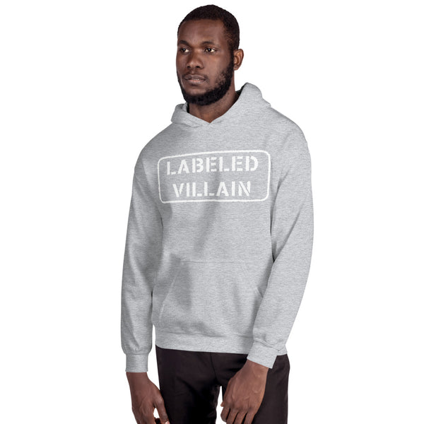 Labeled Villain Hoodie (White Stamp)