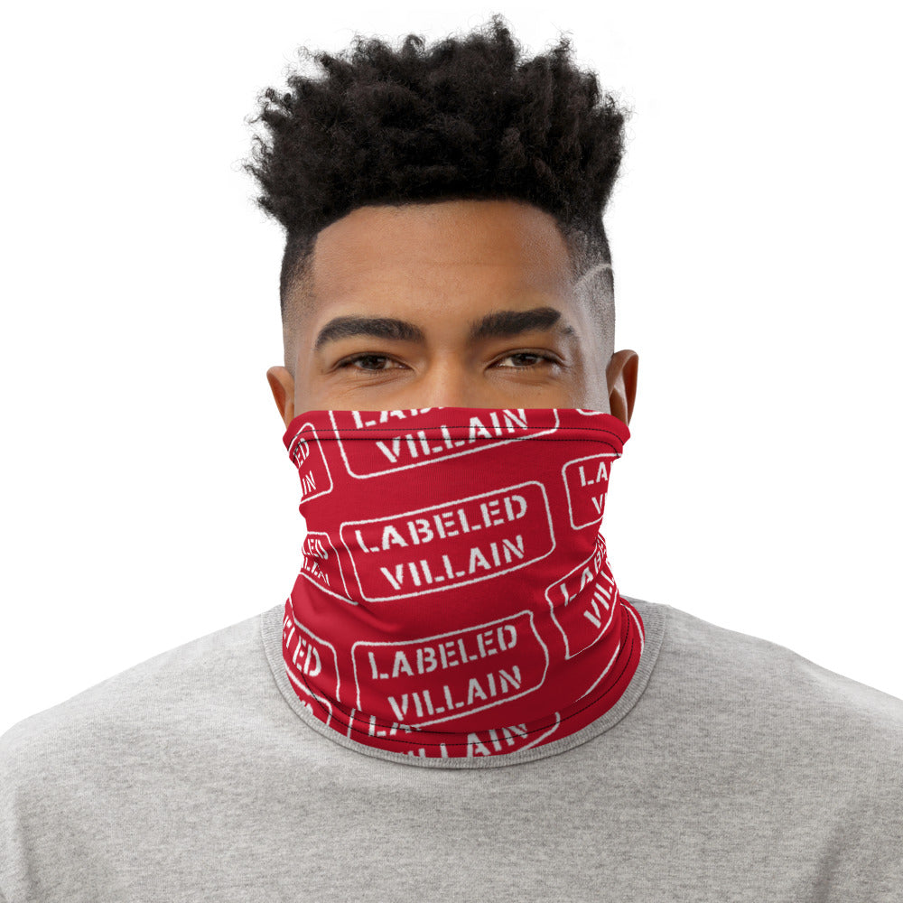 Labeled Villain (Red) Neck Gaiter