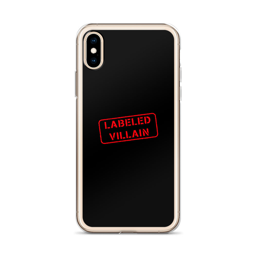 Labeled Villain iPhone Case