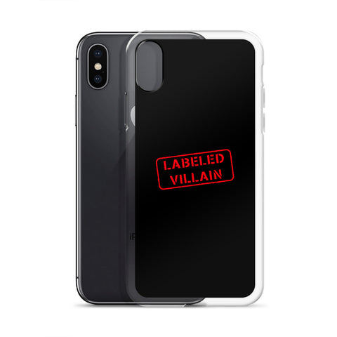 Labeled Villain iPhone Case