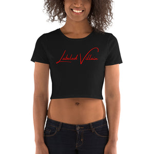 Labeled Villain (Signature) Red Crop Tee